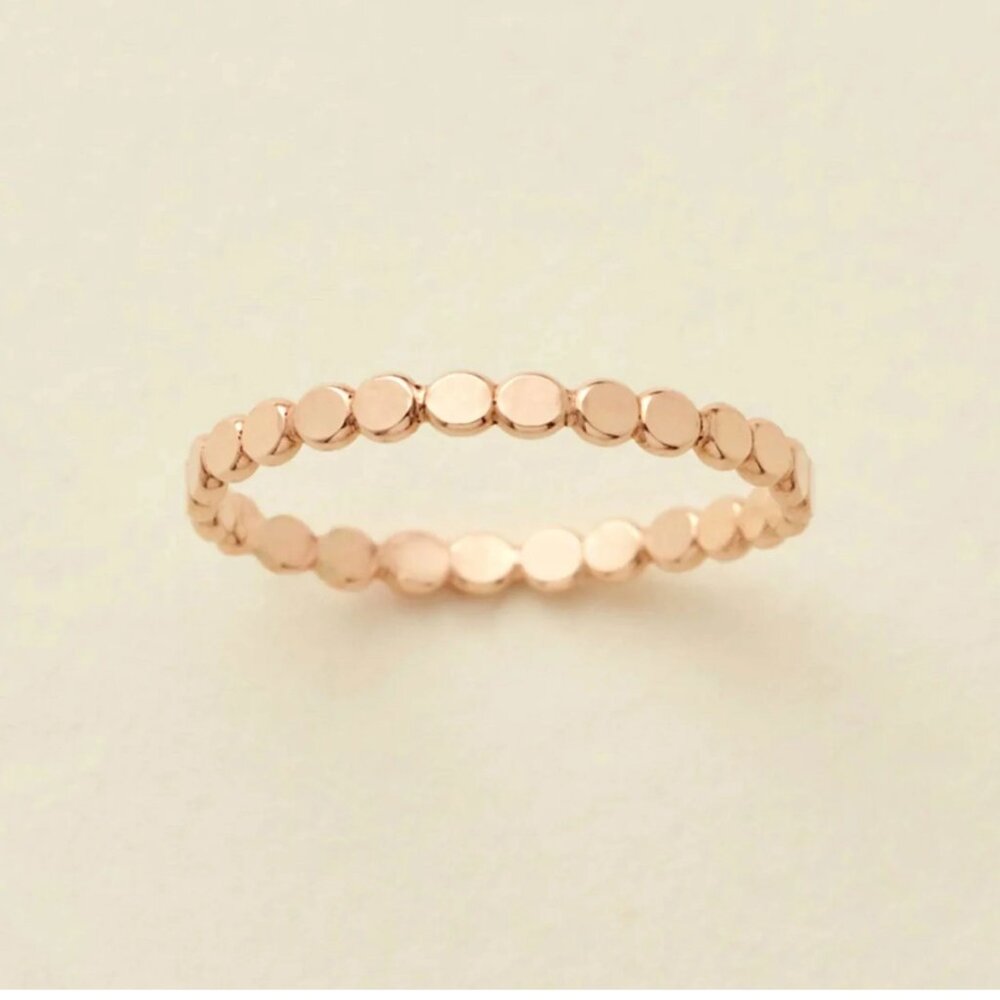 Poppy gold-filled ring, beautiful stacking ring